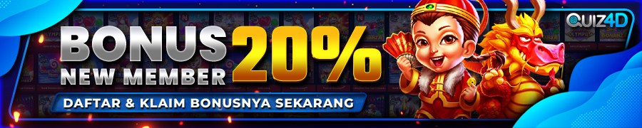 Bonus new member 20% quiz4d