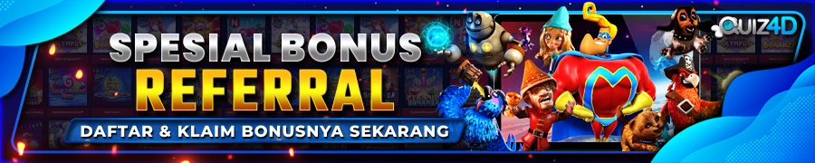 bonus referral 1% seumur hidup quiz4d